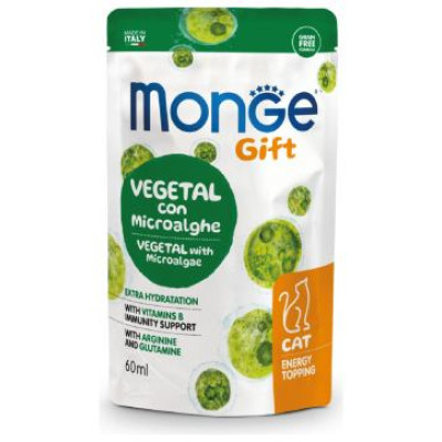 Monge GIFT Cat TOPPING Vegetal Microalgae / 60 ml - kārums kaķiem