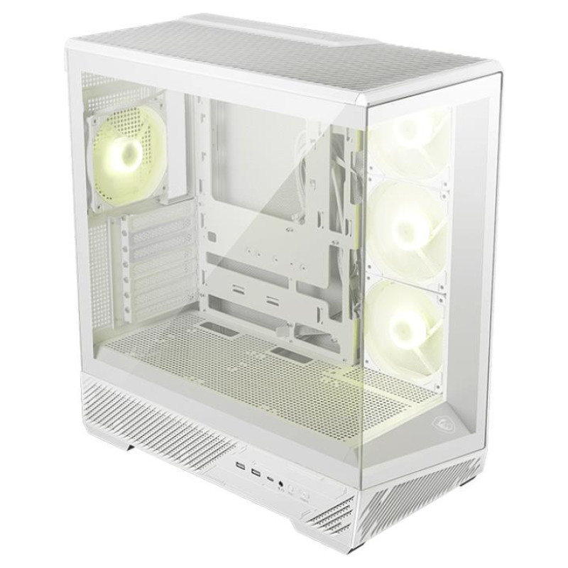 MSI CASE MIDITOWER ATX W/O PSU/MAG PANO 130R PZ WHITE MSI