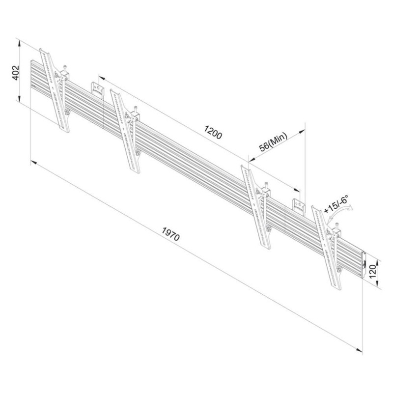 Neomounts MONITOR ACC WALL MOUNT /MENU/32-55" NMPRO-WMB2 NEOMOUNTS