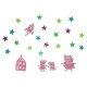 Paladone Peppa Pig Glow in the Dark Wall Decal Stars