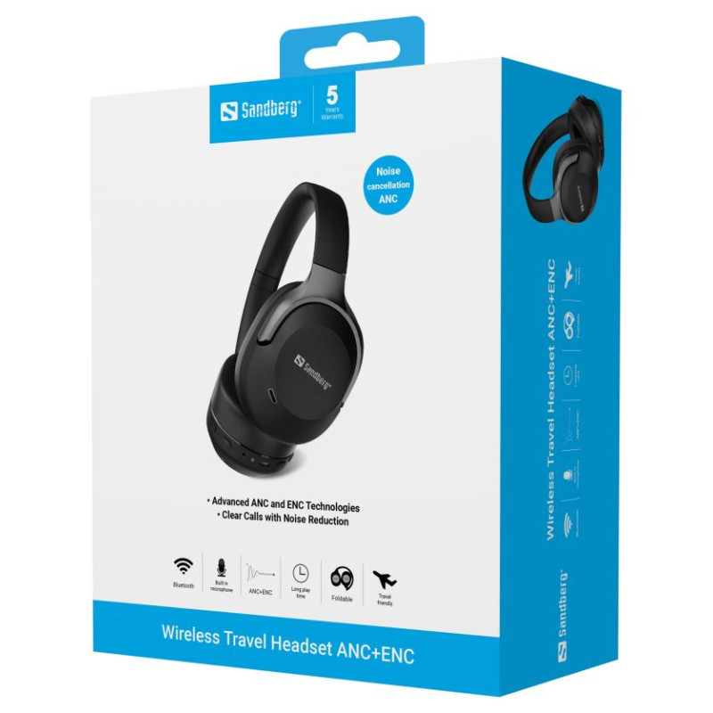 Sandberg 126-53  Wireless Travel Headset ANC