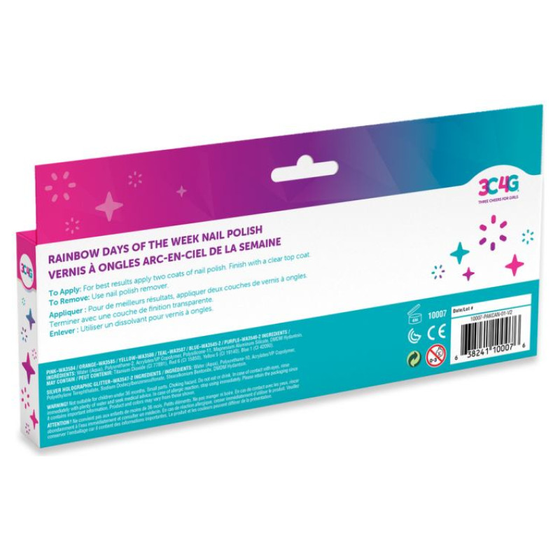 Make It Real Nagu laku komplekts Nedēļas dienas , 7 gab.