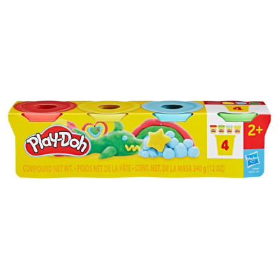 Play-Doh Plastilīna trauciņi, 4 gab.