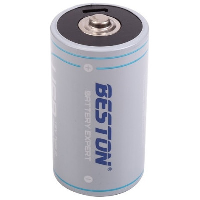 Hismart Rechargeable D Size Battery with USB-C Port, 1.5V, 4000mAh, Li-Ion