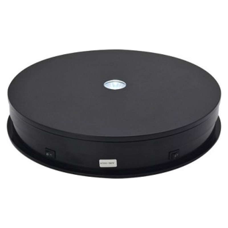 Puluz LED Rotating Turn-Table Display Stand,  Round 30cm, Black