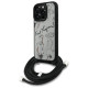Karl Lagerfeld Crossbody Grained Pattern & Logo Case for iPhone 16 Pro - Gray