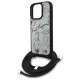 Karl Lagerfeld Crossbody Grained Pattern & Logo Case for iPhone 16 Pro - Gray