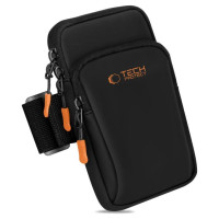 Tech-Protect M7 Universal Sport Armband Case - Black and Orange