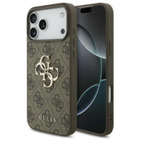 Guess 4G Big Logo Case for iPhone 17 Pro Max - Brown