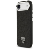 Guess Glitter Triangle Logo MagSafe Case for iPhone 17 Air - Black