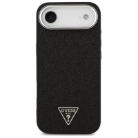 Guess Glitter Triangle Logo MagSafe Case for iPhone 17 Air - Black