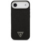 Guess Glitter Triangle Logo MagSafe Case for iPhone 17 Air - Black