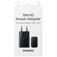 Samsung Tikla lādētājs Samsung 15W PD USB-C Melns