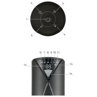 Lovio LVTF202Y24C-BK Tower Fan AirWave PRO Black