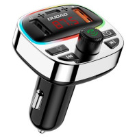 Dudao R2PRO+ Transmitter with PD25W Bluetooth 5.3 RGB Charging Ports - Black and Silver