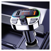 Dudao R2PRO+ Transmitter with PD25W Bluetooth 5.3 RGB Charging Ports - Black and Silver