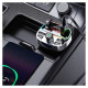 Dudao R2PRO+ Transmitter with PD25W Bluetooth 5.3 RGB Charging Ports - Black and Silver