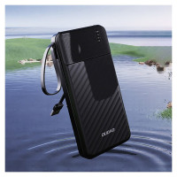 Dudao K11 Pro 20000mAh Powerbank with Built-in Cables - Black