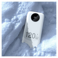 Dudao K13 10000mAh Powerbank with Built-in Cable - White