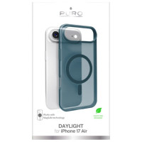 Puro Daylight Magsafe Compatible Silicone Case for iPhone 17 Air - Translucent Turquoise
