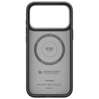 Spigen Enzo Aramid "T" MagSafe Case for iPhone 17 Pro - Black and Silver