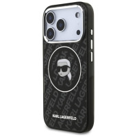 Karl Lagerfeld IML Karl Head Logo MagSafe Case for iPhone 17 Pro - Black