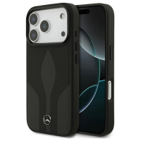 Mercedes Leather The Move MagSafe Case for iPhone 17 Pro - Black