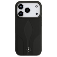 Mercedes Leather The Move MagSafe Case for iPhone 17 Pro - Black