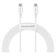 Baseus CATYS-C02 USB-C - USB-C PD QC FCP cable 100W 5A 2m - white