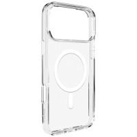 Puro Lite Mag TPU+PC Case Compatible with MagSafe for iPhone 17 Pro Max - Transparent with White Ring