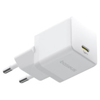 Baseus Palm 1C 20W Wall Charger (with Baseus Mini White USB-C 60W (20V/3A) 1m Cable) - White