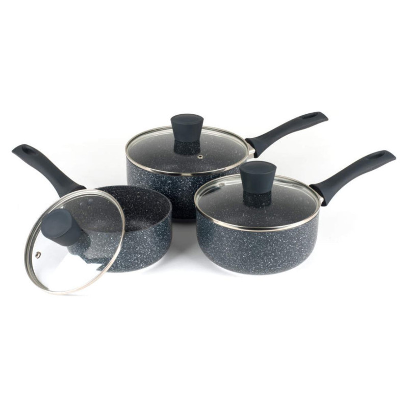 Russell Hobbs RH00847EU7 Nightfall Stone 3-Piece Saucepan Set