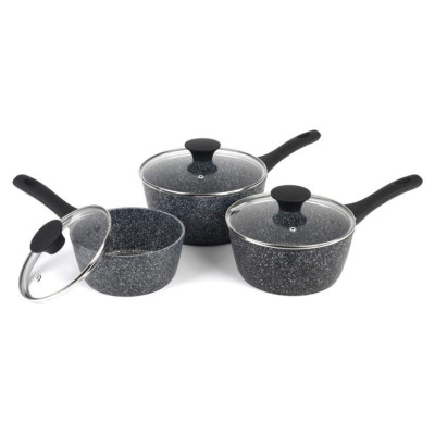 Salter BW11460BRMFO Megastone Thermo Collar 3-Piece Saucepan Set - 16/18/20cm