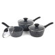 Salter BW11460BRMFO Megastone Thermo Collar 3-Piece Saucepan Set - 16/18/20cm