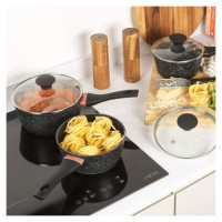 Salter BW11460BRMFO Megastone Thermo Collar 3-Piece Saucepan Set - 16/18/20cm