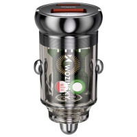 Wozinsky 65W Car Charger USB-C PD 65W / USB-A 45W QC 3.0 - Black