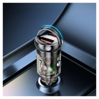 Wozinsky 65W Car Charger USB-C PD 65W / USB-A 45W QC 3.0 - Black