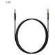 Dudao L12S AUX cable mini jack 3.5mm 1m 3-pole stereo - black