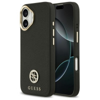 Guess Grained Strass Logo MagSafe case for iPhone 17 - black