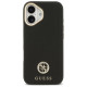 Guess Grained Strass Logo MagSafe case for iPhone 17 - black
