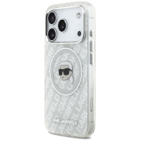 Karl Lagerfeld IML Karl Head Logo MagSafe Case for iPhone 17 Pro Max - Gray