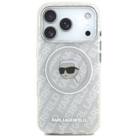 Karl Lagerfeld IML Karl Head Logo MagSafe Case for iPhone 17 Pro Max - Gray