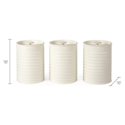 Russell Hobbs RH03268CEU7 3-Piece Countertop Canister Set