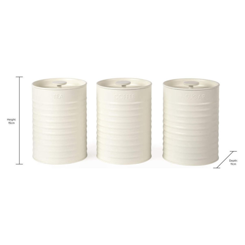 Russell Hobbs RH03268CEU7 3-Piece Countertop Canister Set