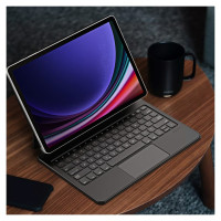 Dux Ducis Keyboard (MK Series) Case with Bluetooth Keyboard for Samsung Galaxy Tab S9+ / S8+ / S7+ - Black