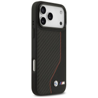 BMW M Carbon Line & Logo MagSafe Case for iPhone 17 Pro Max - Red