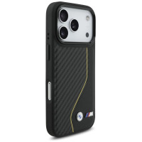 BMW M Carbon Line & Logo MagSafe Case for iPhone 17 Pro - Yellow