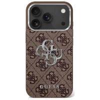 Guess 4G Big 4G Classic Logo case for iPhone 17 - brown and silver