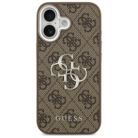 Guess 4G Big 4G Classic Logo case for iPhone 17 - brown and silver