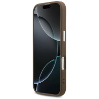 Guess 4G Big 4G Classic Logo case for iPhone 17 - brown and silver